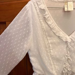 White Long Sleeved Shirt!